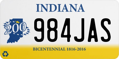 IN license plate 984JAS