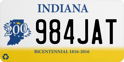 IN license plate 984JAT