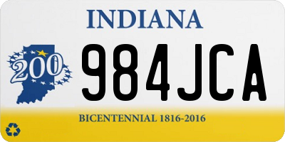 IN license plate 984JCA