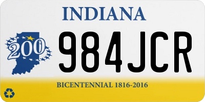 IN license plate 984JCR