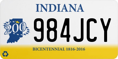 IN license plate 984JCY