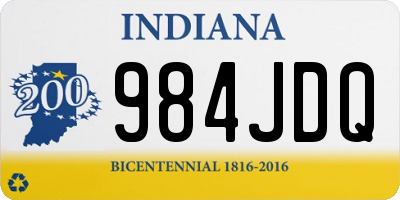 IN license plate 984JDQ