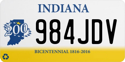 IN license plate 984JDV