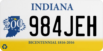 IN license plate 984JEH