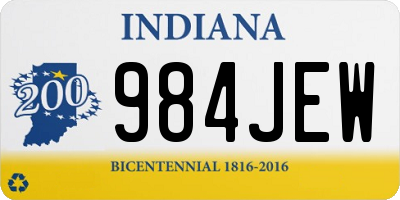 IN license plate 984JEW