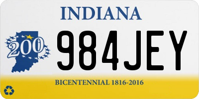 IN license plate 984JEY