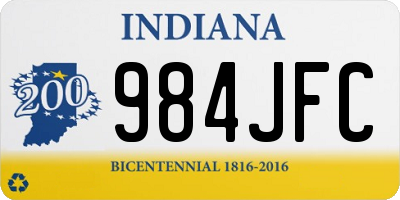 IN license plate 984JFC