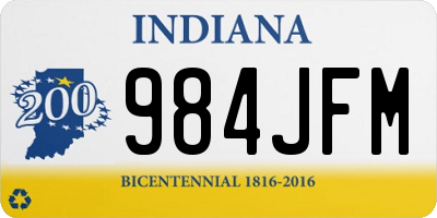 IN license plate 984JFM