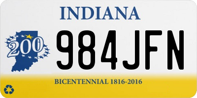 IN license plate 984JFN