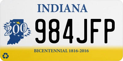 IN license plate 984JFP