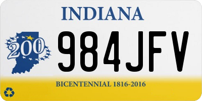 IN license plate 984JFV