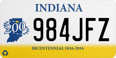 IN license plate 984JFZ