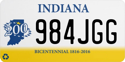 IN license plate 984JGG