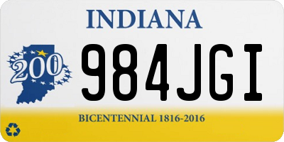 IN license plate 984JGI