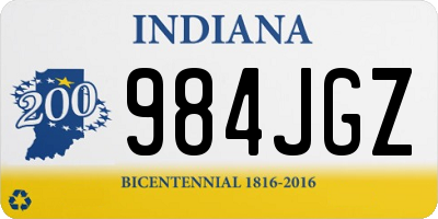 IN license plate 984JGZ