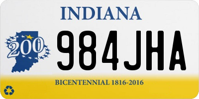 IN license plate 984JHA