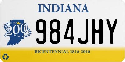 IN license plate 984JHY