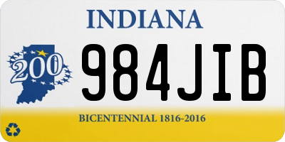 IN license plate 984JIB