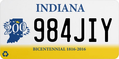 IN license plate 984JIY