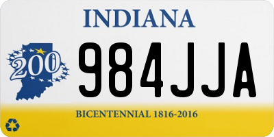 IN license plate 984JJA