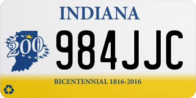 IN license plate 984JJC