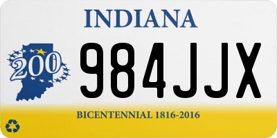 IN license plate 984JJX