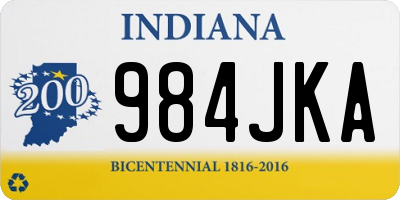 IN license plate 984JKA
