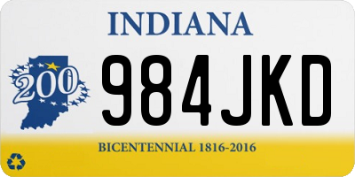 IN license plate 984JKD