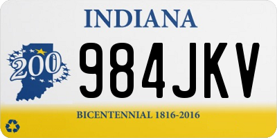 IN license plate 984JKV