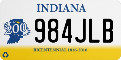 IN license plate 984JLB