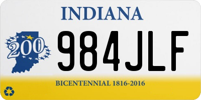 IN license plate 984JLF