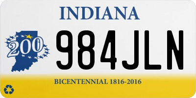 IN license plate 984JLN