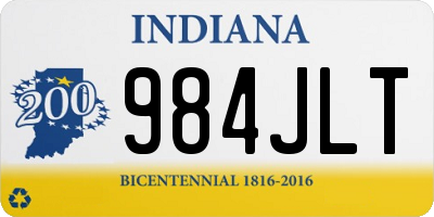 IN license plate 984JLT