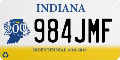 IN license plate 984JMF