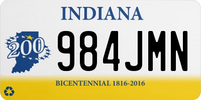 IN license plate 984JMN