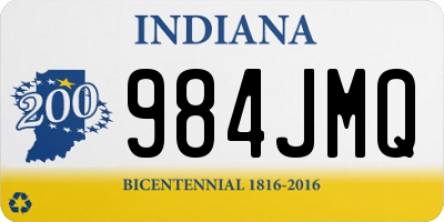 IN license plate 984JMQ