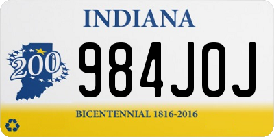 IN license plate 984JOJ