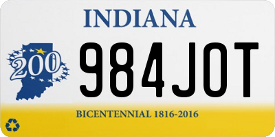 IN license plate 984JOT