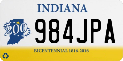 IN license plate 984JPA