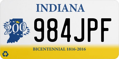 IN license plate 984JPF