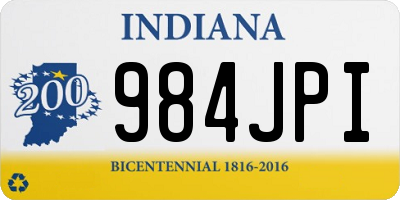 IN license plate 984JPI