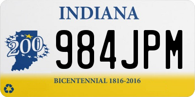 IN license plate 984JPM