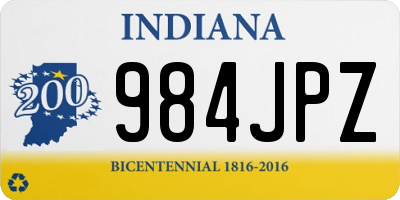 IN license plate 984JPZ