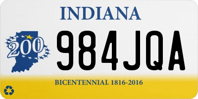IN license plate 984JQA