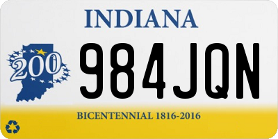 IN license plate 984JQN