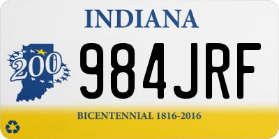 IN license plate 984JRF
