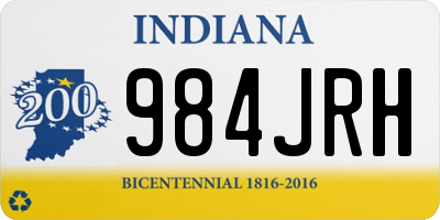 IN license plate 984JRH