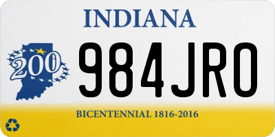 IN license plate 984JRO