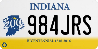 IN license plate 984JRS
