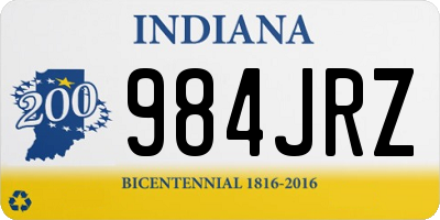 IN license plate 984JRZ